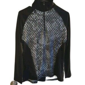 Champion Small Gray/Black Duo Dry Jacket 1/4 Zip